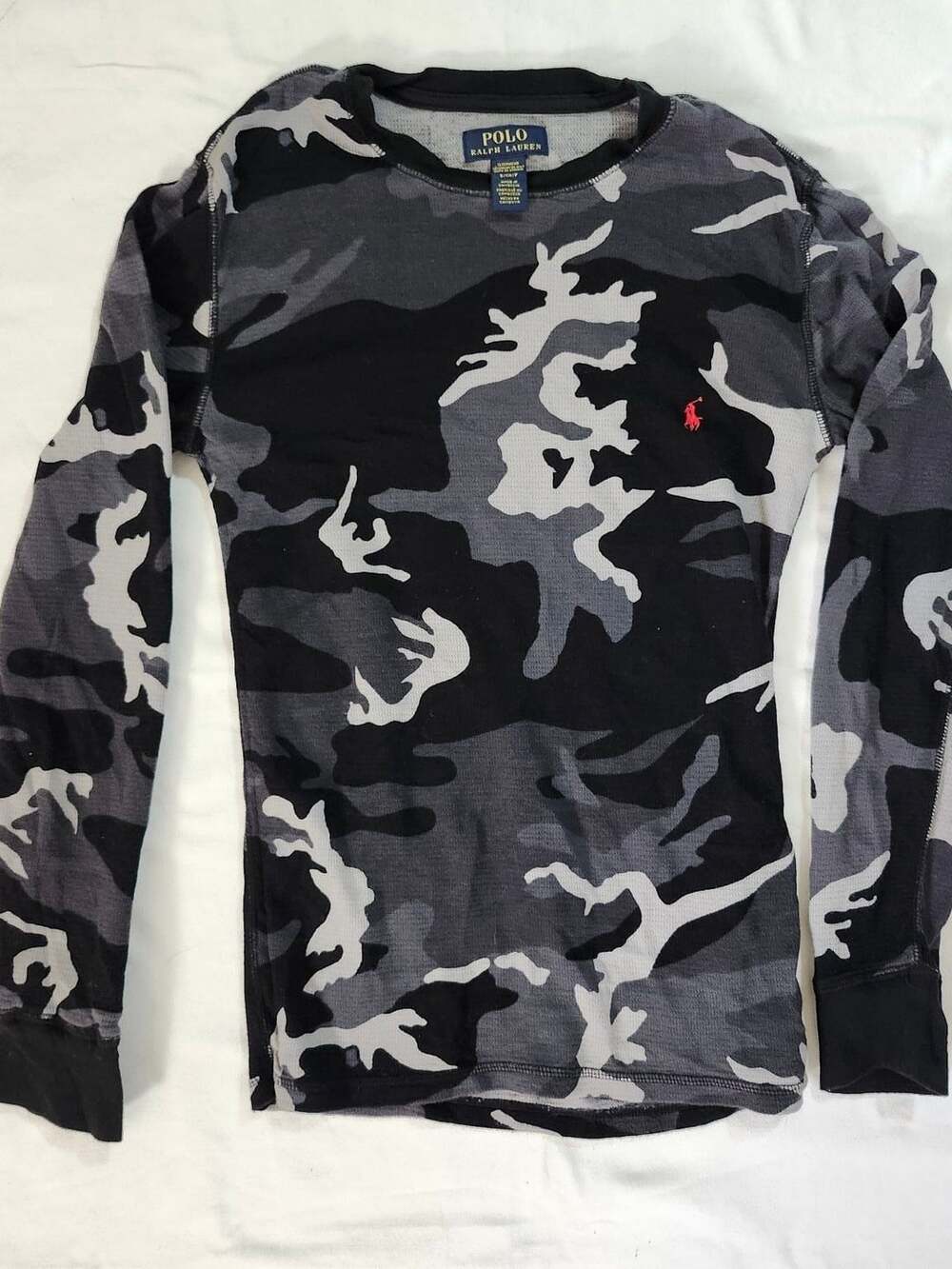 Polo Ralph Lauren Camouflage Waffle Thermal Shirt